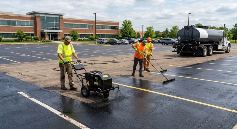 Asphalt Parking Lot Sealing in Miami Dade County, FL