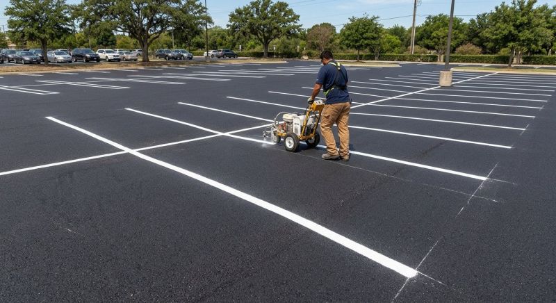 Asphalt Striping in Suwanee, GA