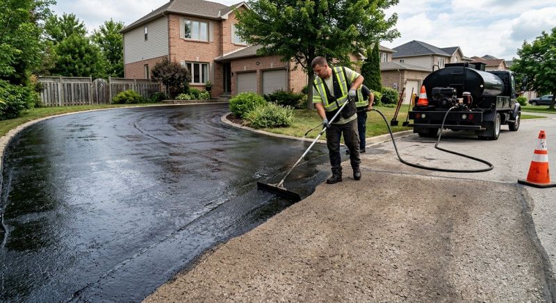 Blacktop Driveway Sealing in Denver, CO
